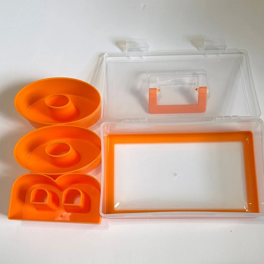 CWC Boo Orange 3-Compartment Portable Snack Box - Picture 5 of 5